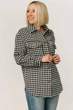 Sale Baltic Born Bridger Houndstooth Jacket | Dark Navy + Ivory DarkNavy+Ivory