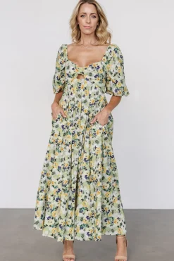 Best Baltic Born Brielle Maxi Dress | Green Floral GreenFloral