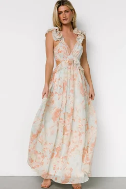 Hot Baltic Born Brigitta Maxi Dress | Mint Floral MintFloral