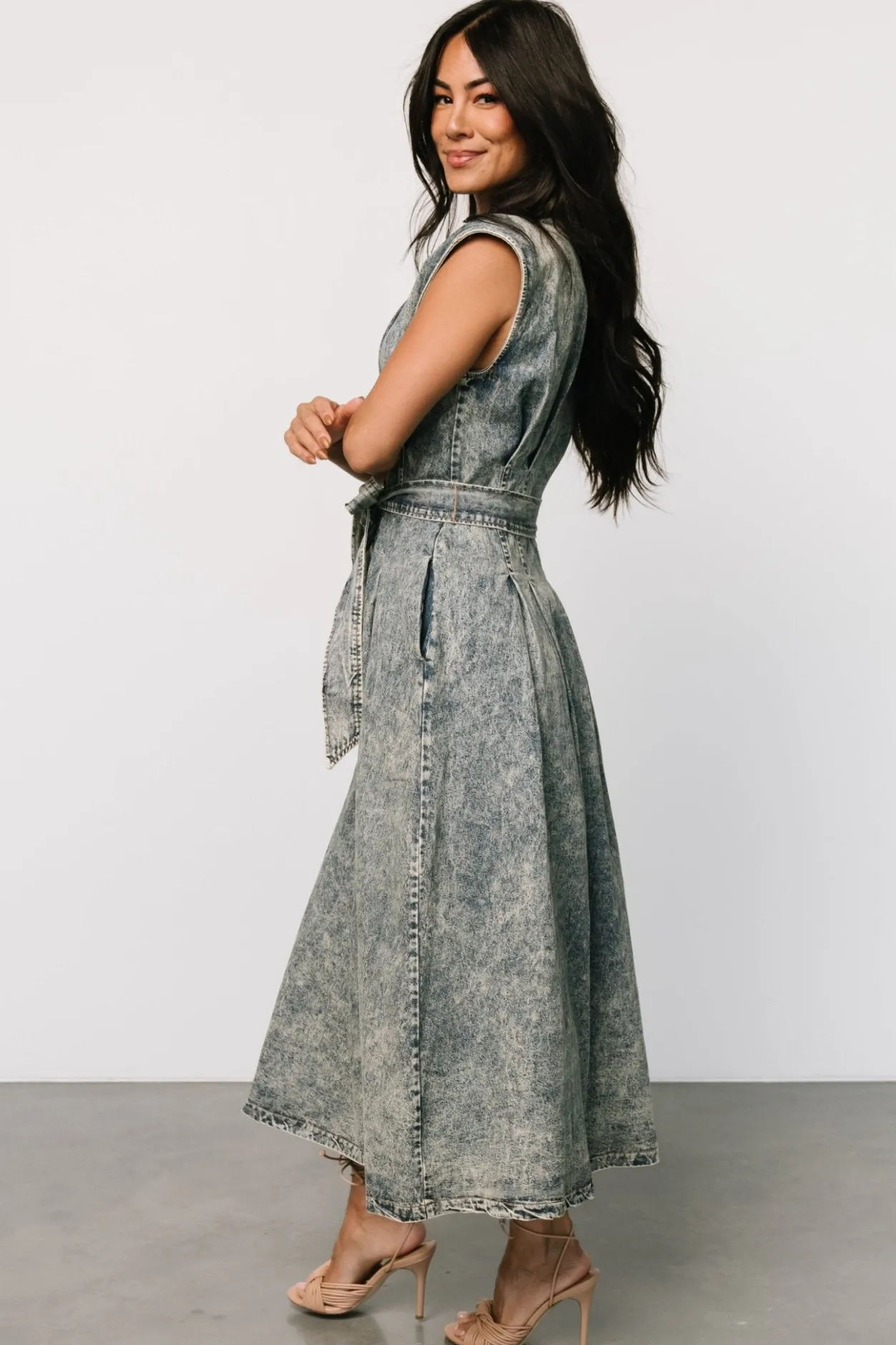 Online Baltic Born Britney Denim Dress | Vintage Blue VintageBlue
