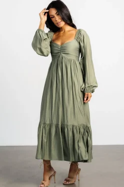New Baltic Born Brittany Long Sleeve Dress | Olive