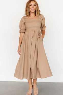 Discount Baltic Born Britton Midi Dress | Tan
