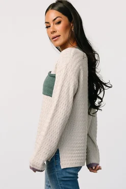 Hot Baltic Born Brixton Weave Sweater | Oatmeal