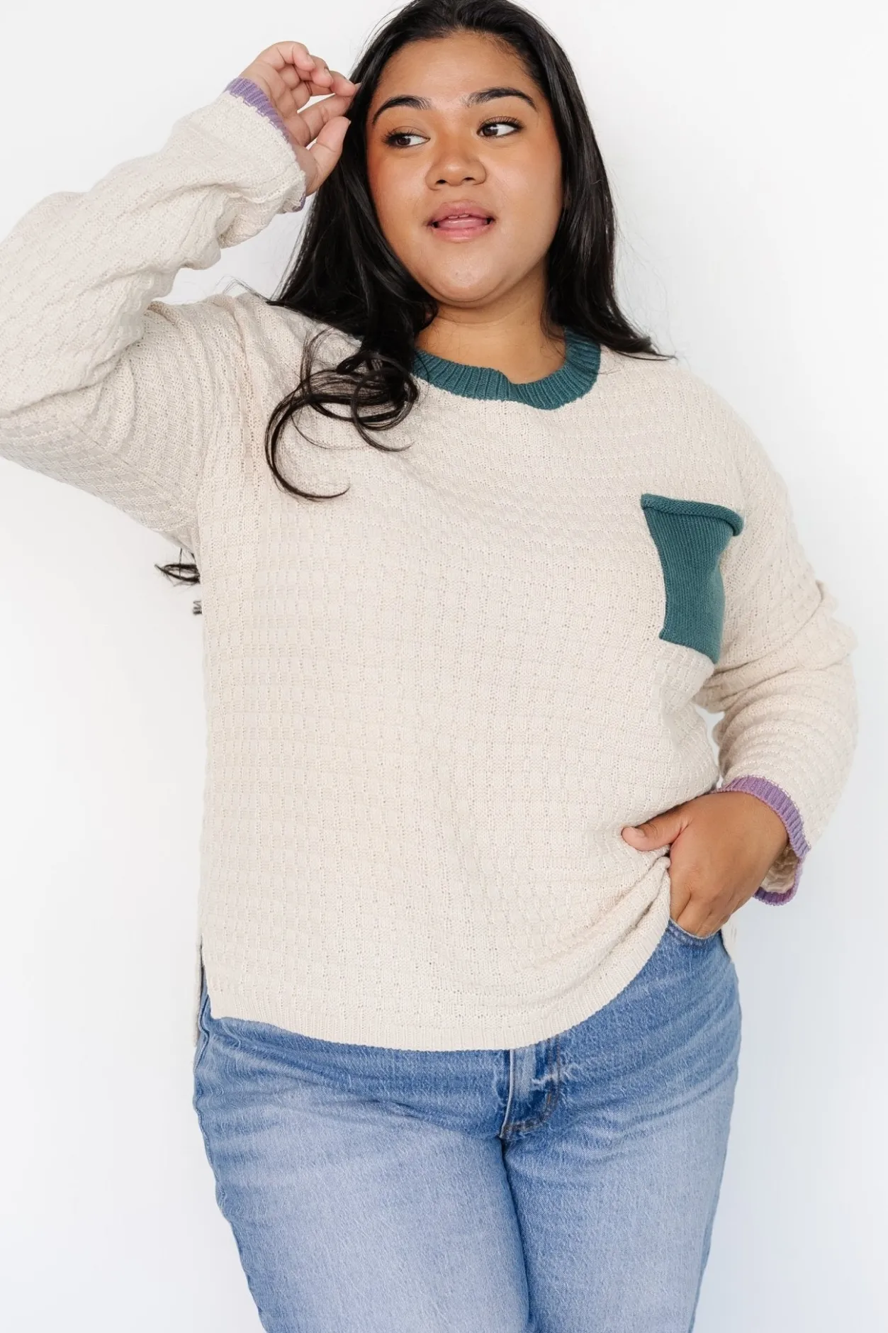 Hot Baltic Born Brixton Weave Sweater | Oatmeal