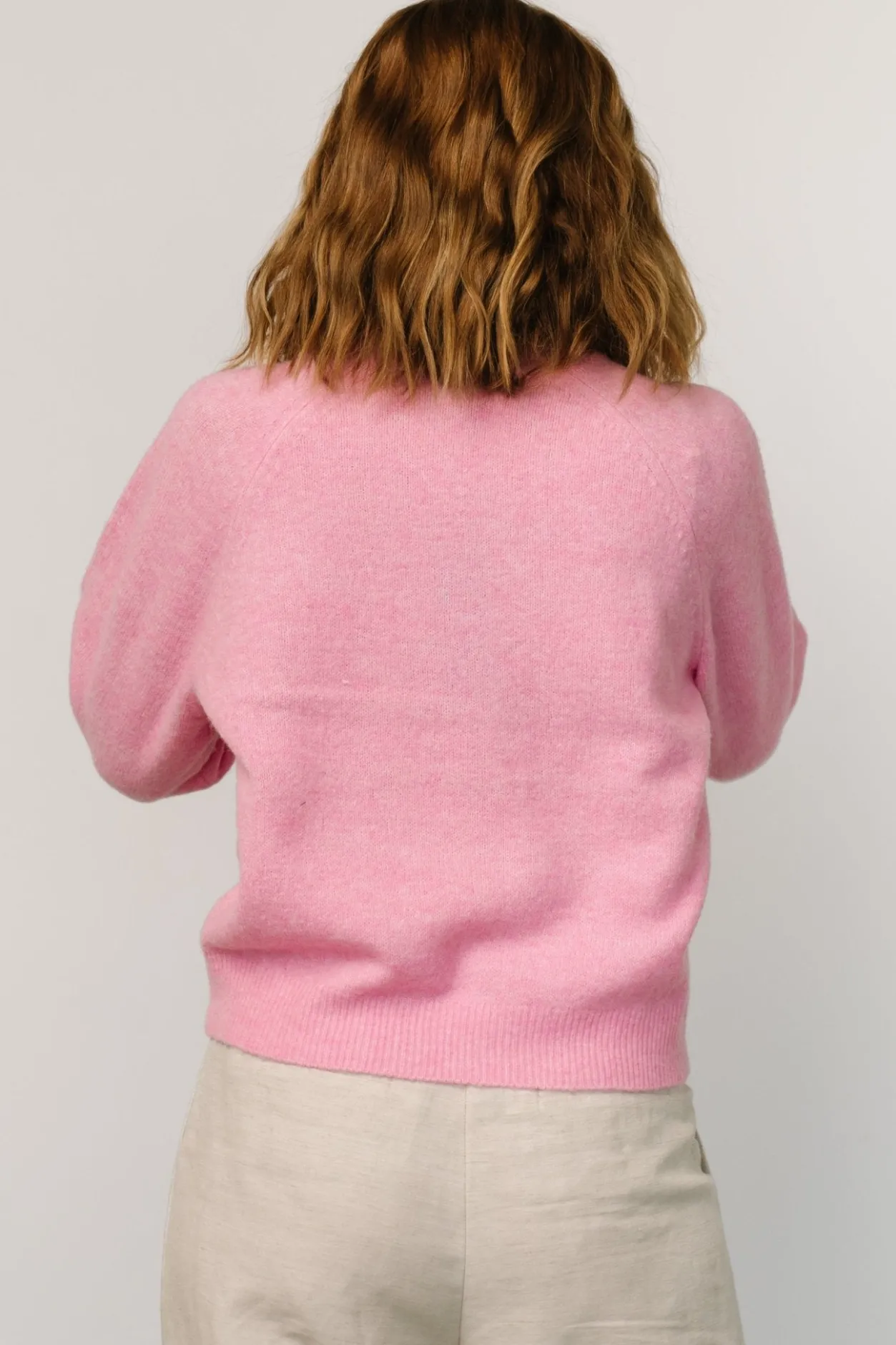 Hot Baltic Born Bronson Mock Neck Sweater | Pink