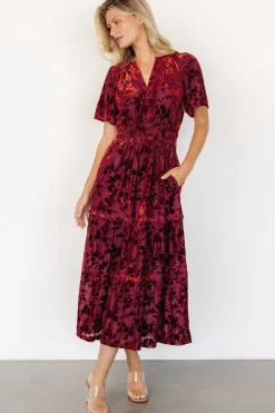Best Baltic Born Bronwyn Velvet Dress | Rust