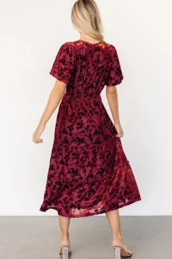 Best Baltic Born Bronwyn Velvet Dress | Rust