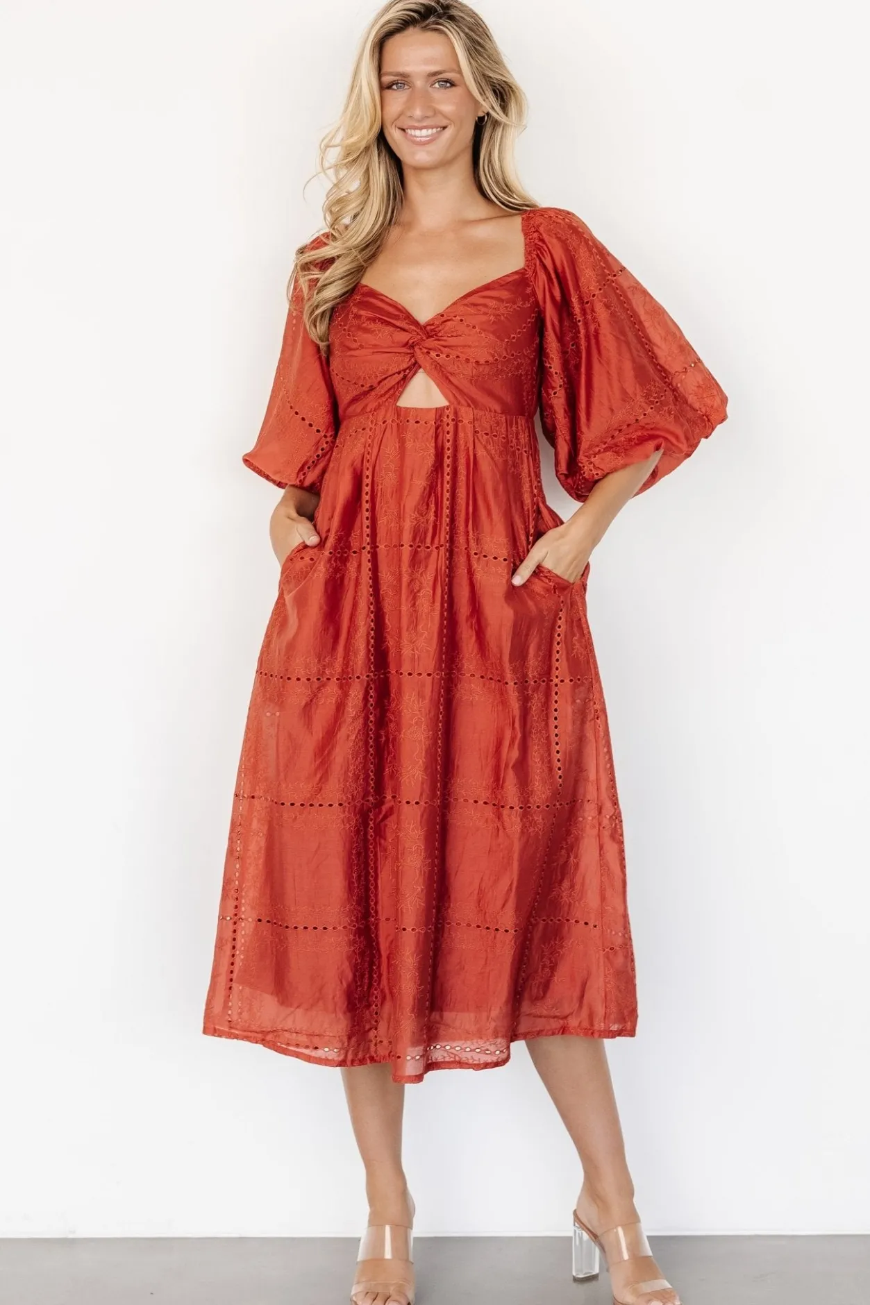 Sale Baltic Born Brynn Midi Dress | Rust
