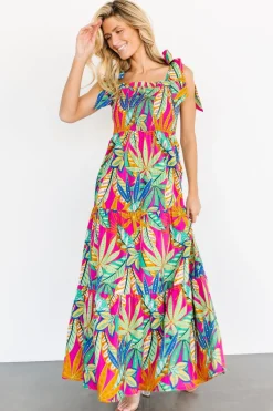Fashion Baltic Born Cabana Maxi Dress | Green + Fuchsia Multi Green+FuchsiaMulti