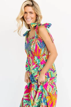 Fashion Baltic Born Cabana Maxi Dress | Green + Fuchsia Multi Green+FuchsiaMulti