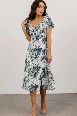Clearance Baltic Born Cadence Midi Dress | Jade Floral JadeFloral