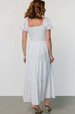Sale Baltic Born Calliope Smocked Maxi Dress | White Print WhitePrint