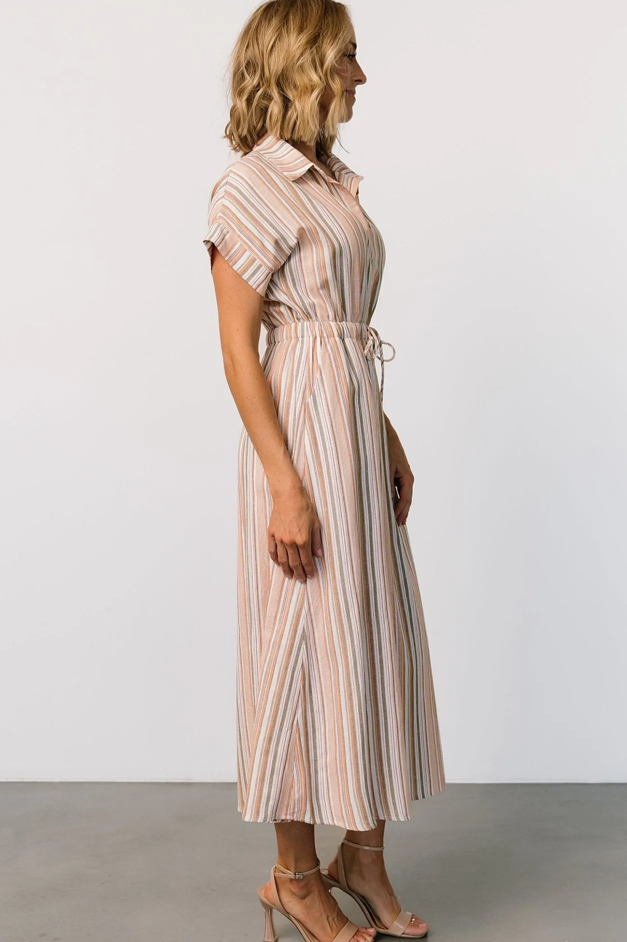 Online Baltic Born Carole Midi Dress | Multi Stripe MultiStripe