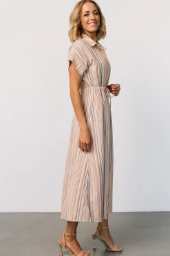 Online Baltic Born Carole Midi Dress | Multi Stripe MultiStripe