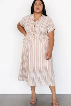 Online Baltic Born Carole Midi Dress | Multi Stripe MultiStripe