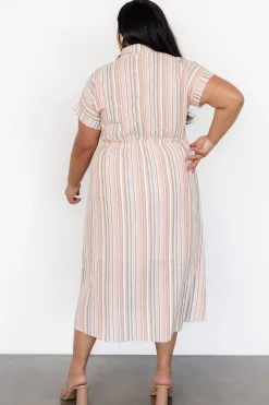 Online Baltic Born Carole Midi Dress | Multi Stripe MultiStripe