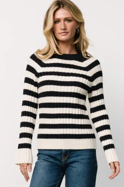 Hot Baltic Born Carrie Striped Sweater | Navy + Ivory Navy+Ivory