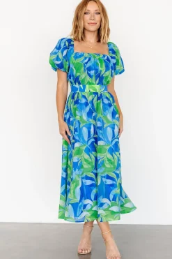 Best Baltic Born Catalina Midi Dress | Blue + Green Blue+Green