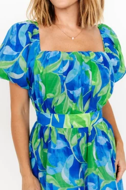 Best Baltic Born Catalina Midi Dress | Blue + Green Blue+Green