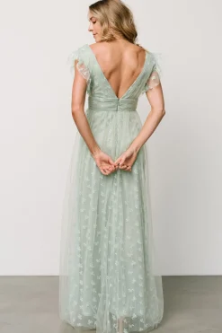 Best Baltic Born Caterina Tulle Maxi Dress | Sage