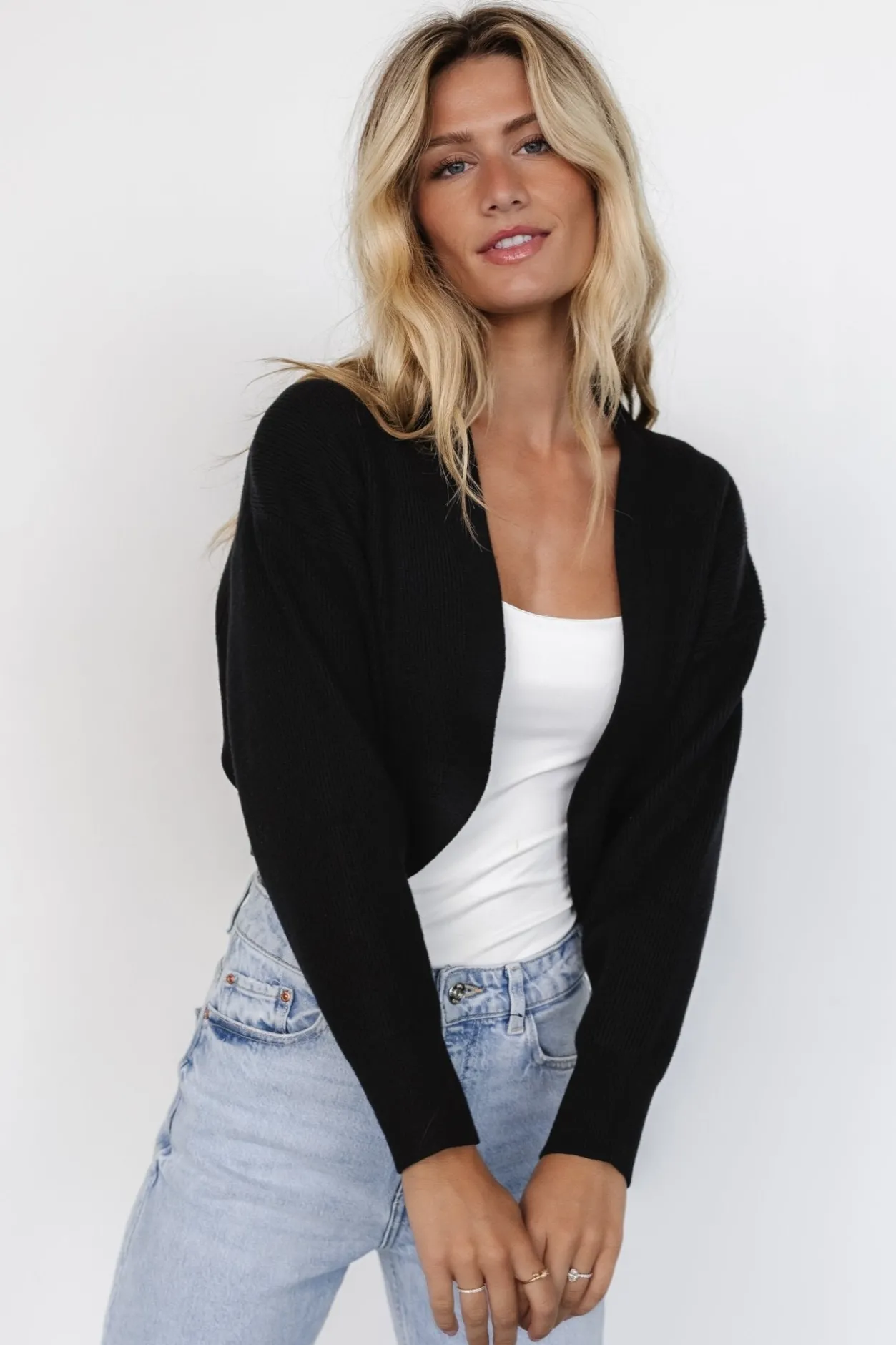 Discount Baltic Born Cecil Open Cardigan | Black