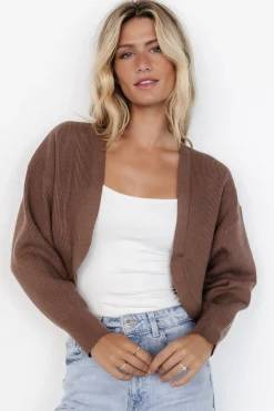 Hot Baltic Born Cecil Open Cardigan | Dusty Brown DustyBrown