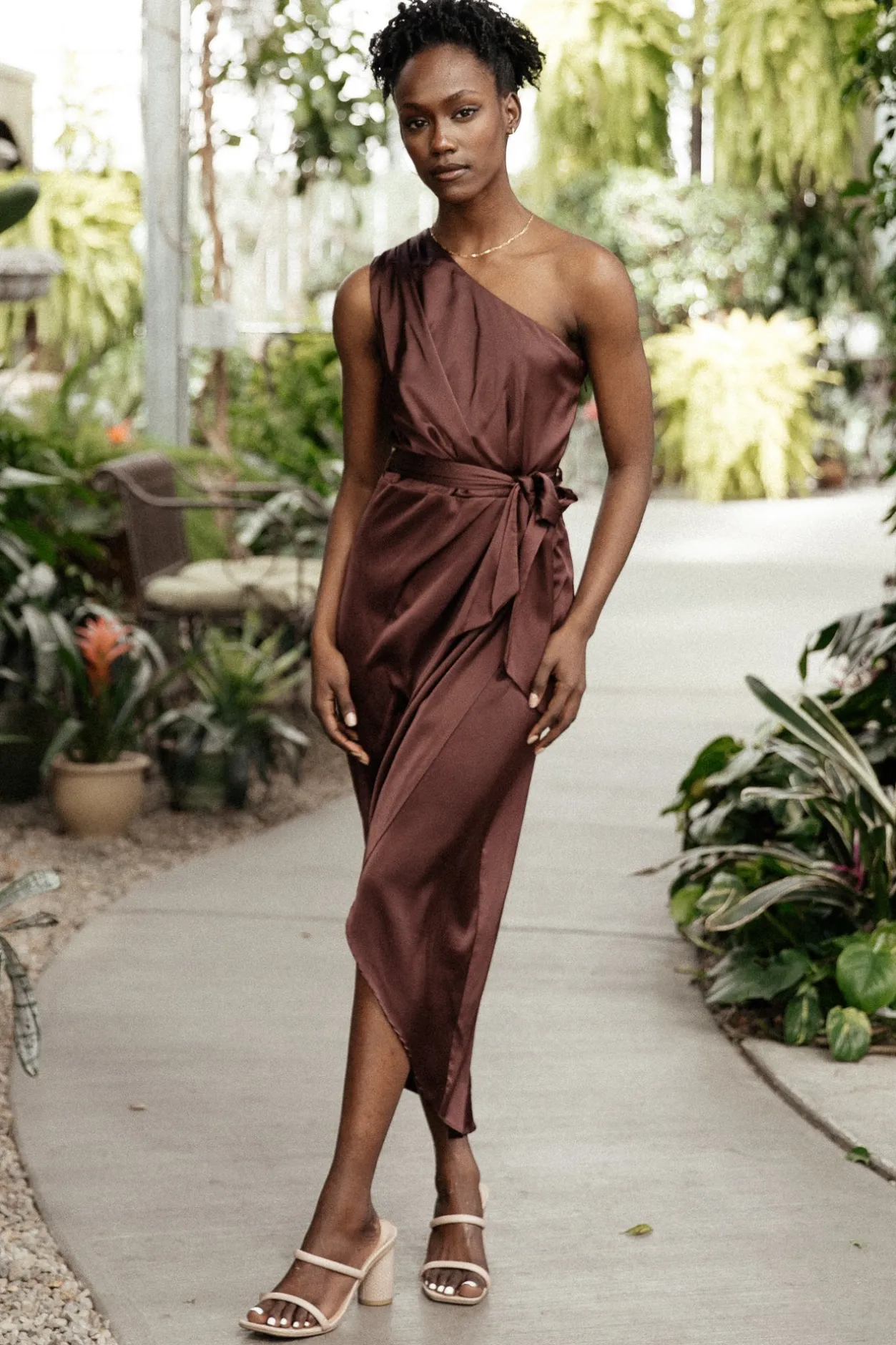 Best Baltic Born Celia One Shoulder Midi Dress | Clove