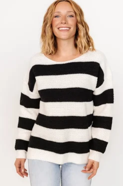 Fashion Baltic Born Cervinia Knit Sweater | Cream + Black Cream+Black