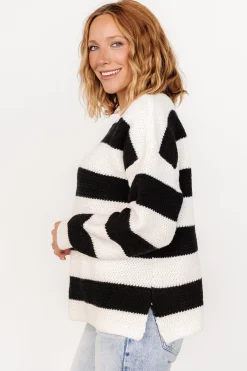 Fashion Baltic Born Cervinia Knit Sweater | Cream + Black Cream+Black