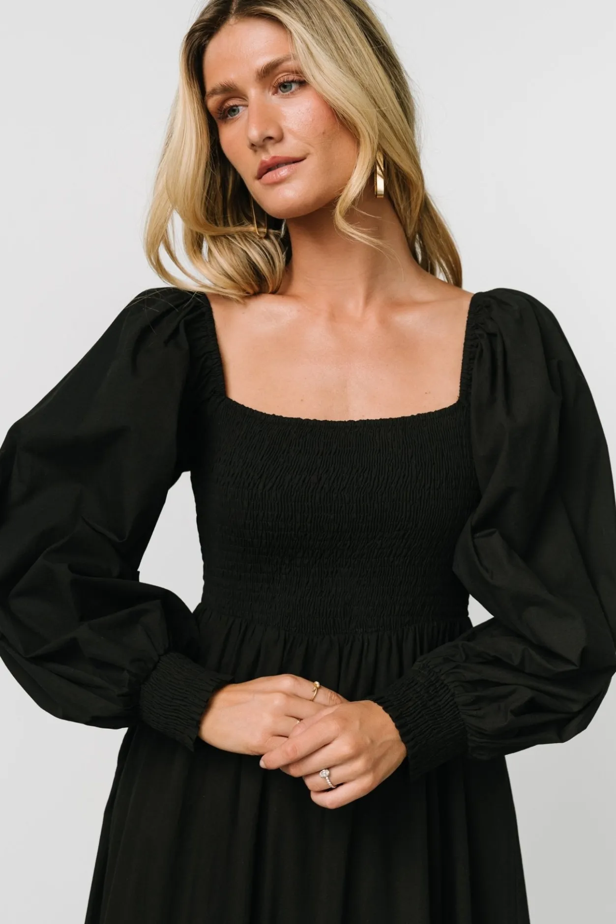 Fashion Baltic Born Chandler Eyelet Maxi Dress | Black