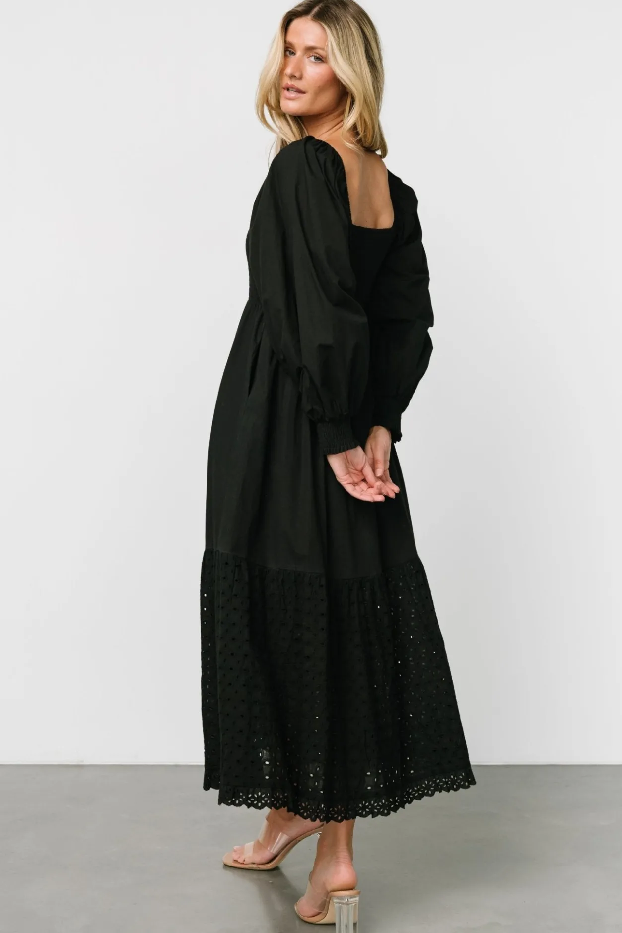 Fashion Baltic Born Chandler Eyelet Maxi Dress | Black