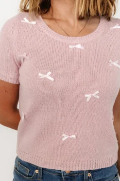 Fashion Baltic Born Chloe Bow Sweater | Blush