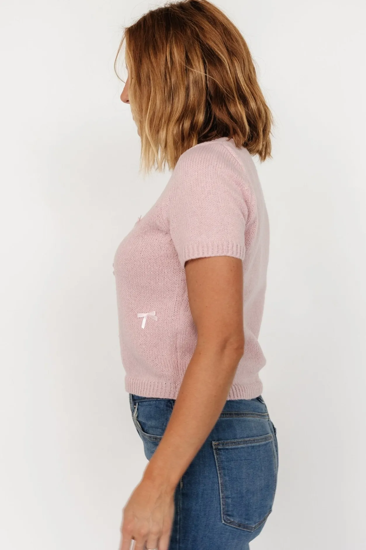 Fashion Baltic Born Chloe Bow Sweater | Blush