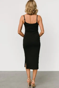 Hot Baltic Born Claremont Ribbed Dress | Black