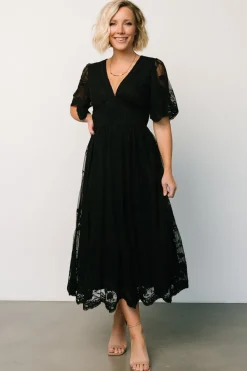 Best Baltic Born Clarisa Lace Midi Dress | Black