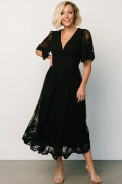 Best Baltic Born Clarisa Lace Midi Dress | Black