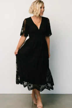 Best Baltic Born Clarisa Lace Midi Dress | Black