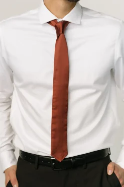 Discount Baltic Born Classic Satin Tie | Cinnamon