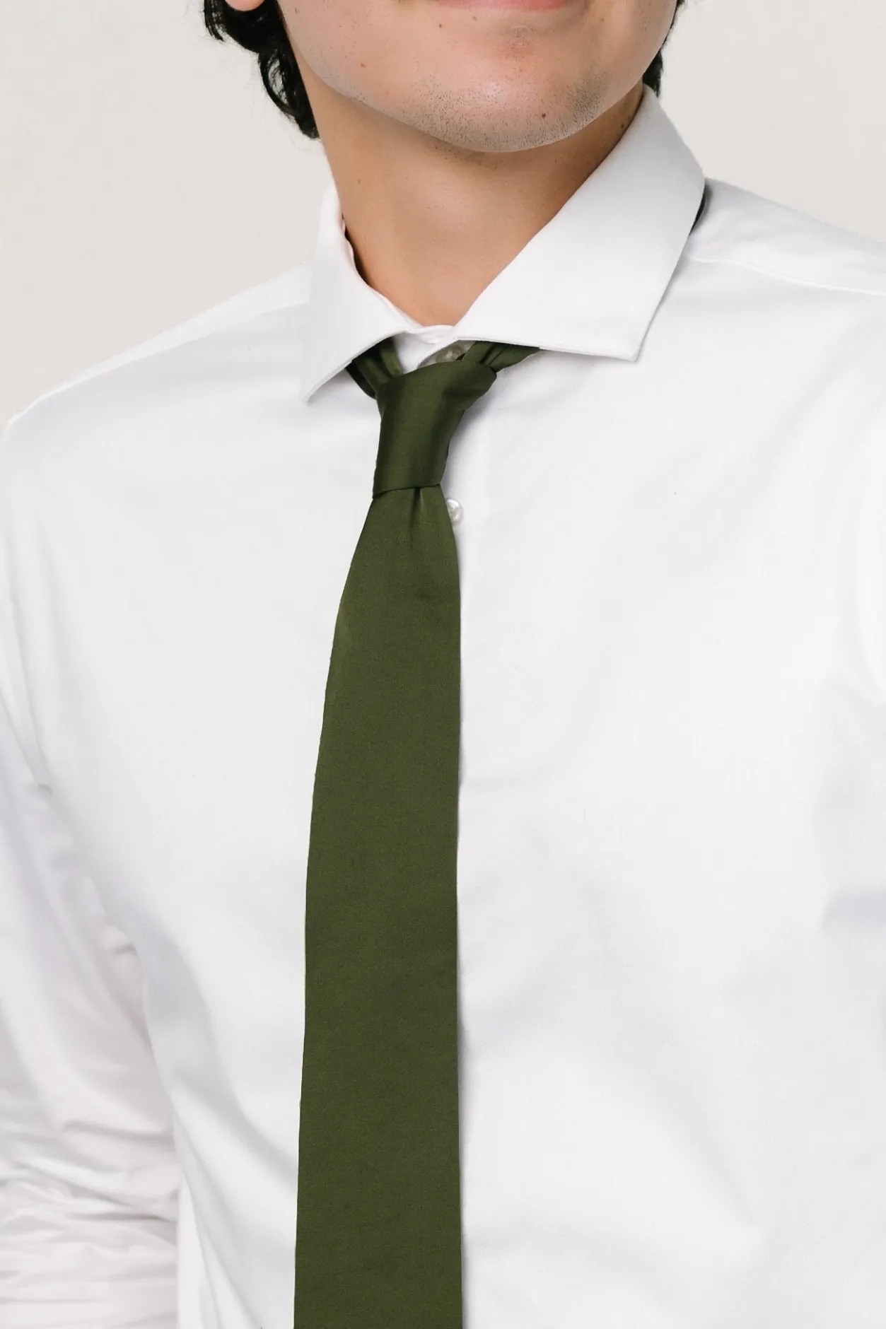 Fashion Baltic Born Classic Satin Tie | Juniper Green JuniperGreen