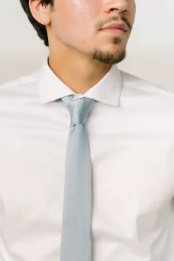 Clearance Baltic Born Classic Satin Tie | Light Blue LightBlue