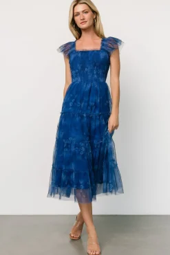 Online Baltic Born Clementine Tulle Midi Dress | Cobalt
