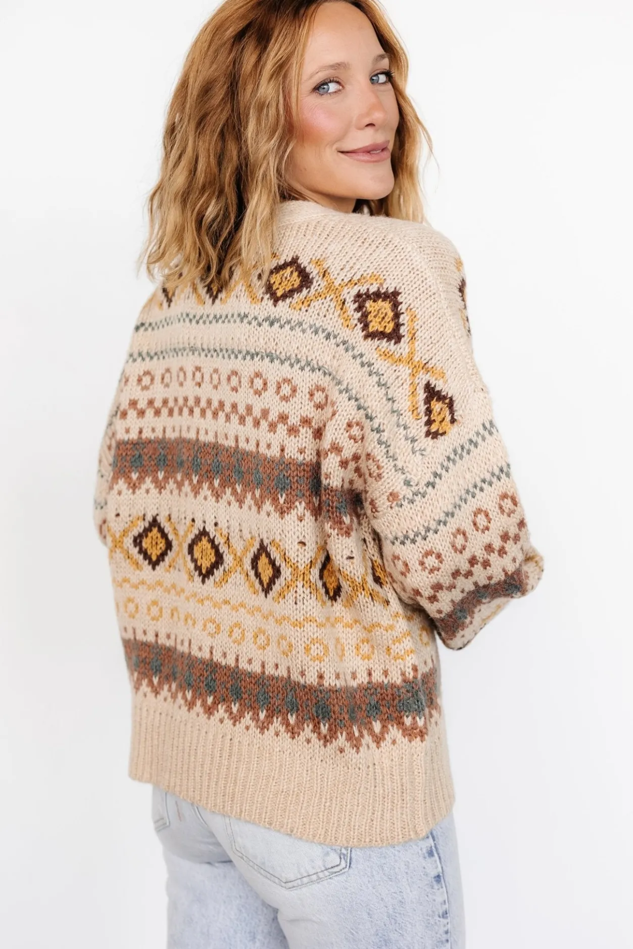 Hot Baltic Born Cody Knit Cardigan | Taupe Multi TaupeMulti