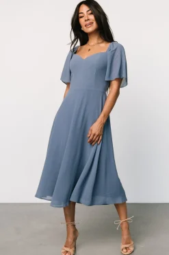 Best Baltic Born Colette Sweetheart Midi Dress | Whisper Blue WhisperBlue