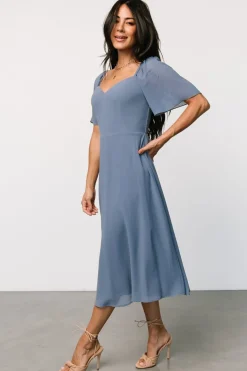 Best Baltic Born Colette Sweetheart Midi Dress | Whisper Blue WhisperBlue