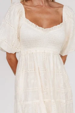 New Baltic Born Colin Eyelet Dress | Cream