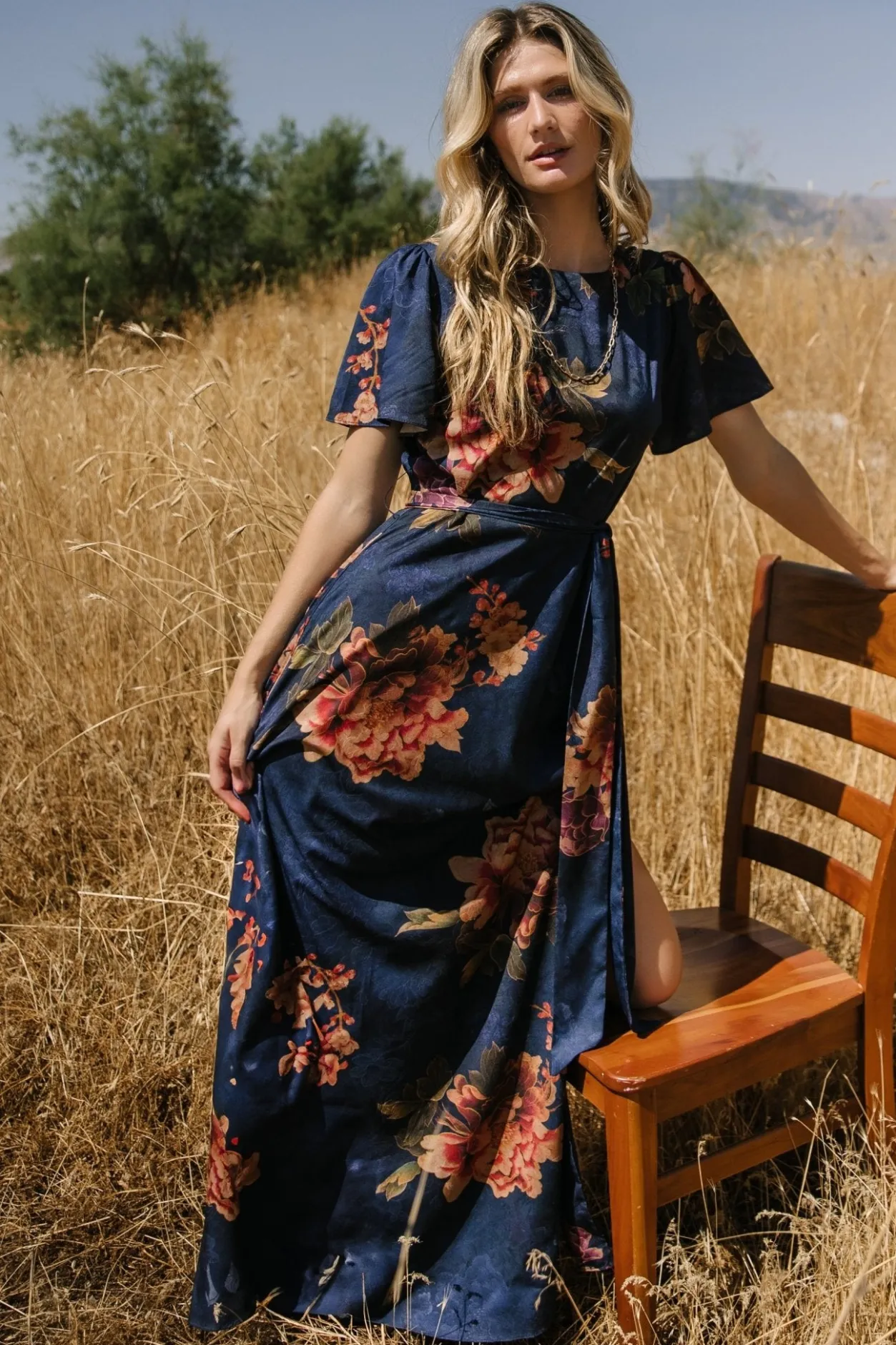 Best Baltic Born Colina Maxi Dress | Navy Floral NavyFloral