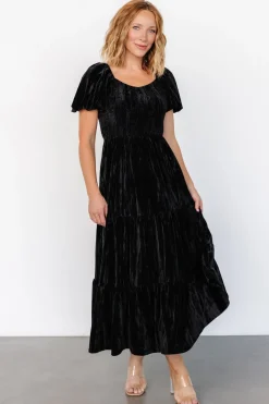 Outlet Baltic Born Colleen Velvet Maxi Dress | Black