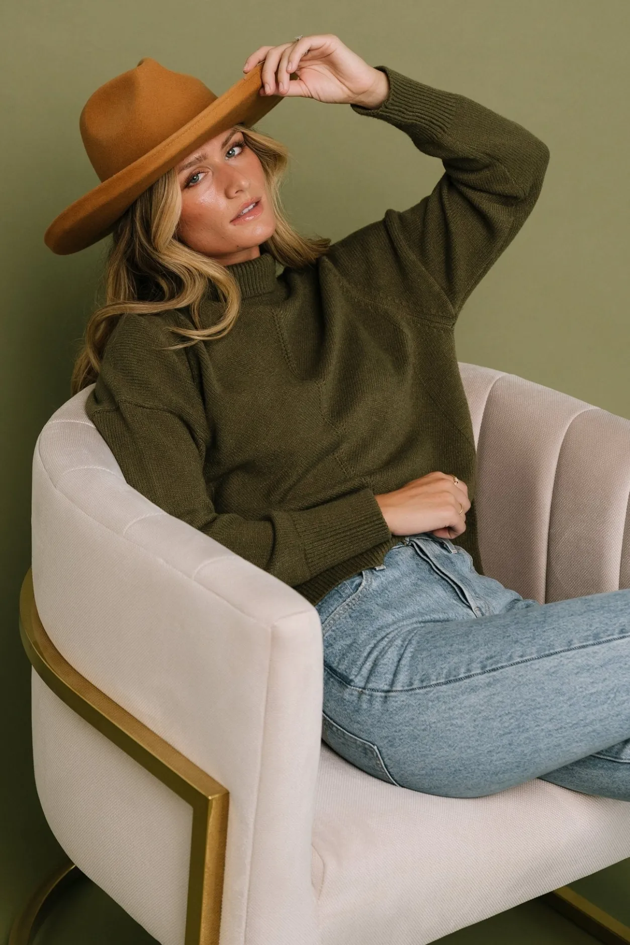 Fashion Baltic Born Collins Knit Sweater | Olive