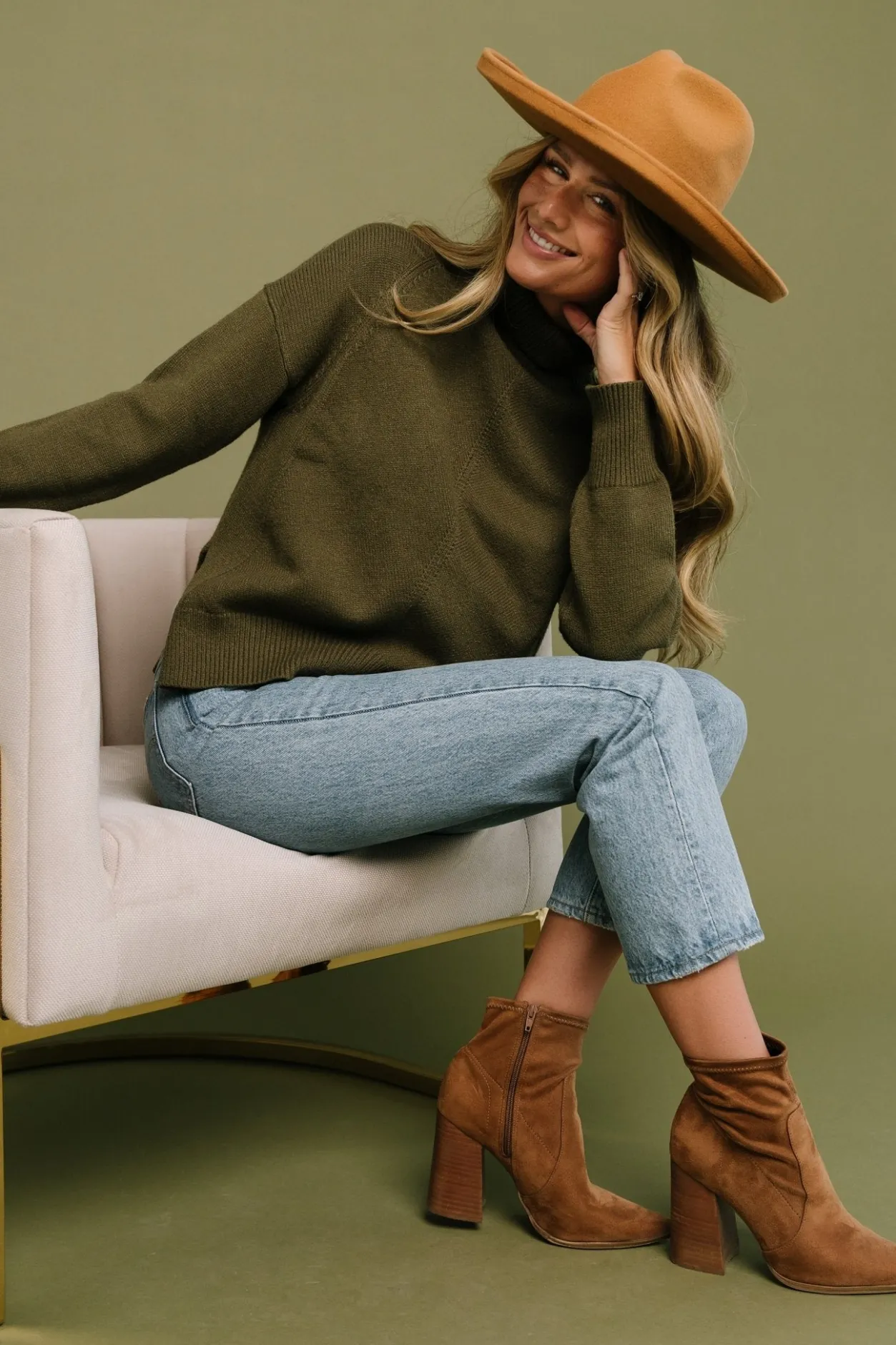 Fashion Baltic Born Collins Knit Sweater | Olive