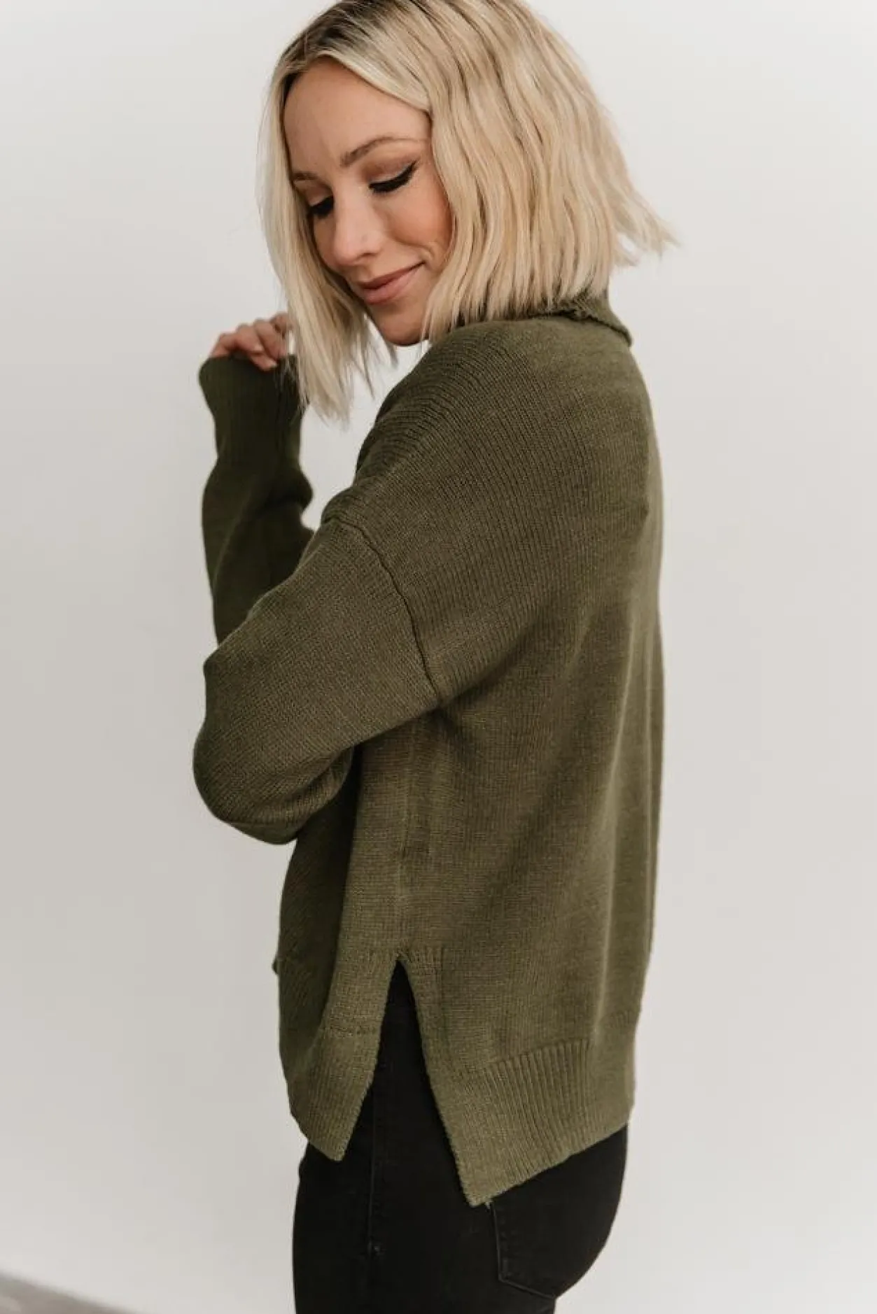 Fashion Baltic Born Collins Knit Sweater | Olive